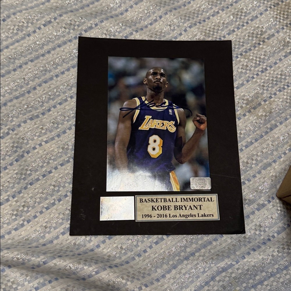 Lakers Basketball Commemorative Photo Display Kobe Bryant